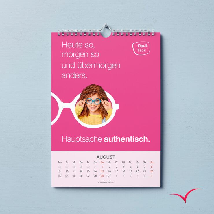 Kalender Optik Mack - August Flippig - 2022